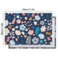 thumbnail image 5 of Pioneer Flower Floral Print Pattern Summer Placemats Table Placemats Set Of 6-Linen Kitchen Washable Placemats Table Mats 12x18 Inch Non-Slip Heat Resistant, 5 of 5