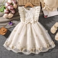 thumbnail image 2 of CAUYDY 2T 3T 4T Little Baby Girl Summer Dress 5T 6T 7T Kid Girls Tulle Dresses Ruffle Sleeveless Children's Birthday Party Wedding Graduation Ceremony Dress (Sizes 4-5 Years,F2-White), 2 of 5