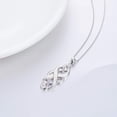 thumbnail image 3 of YFN Celtic Knot Necklace Created Opal Pendant Sterling Silver Infinity Love Jewelry, 3 of 10