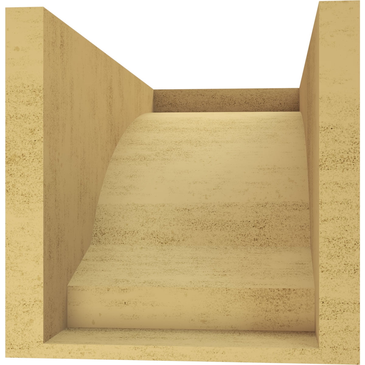 9"W x 18"D x 9"H Wide Moab Rough Cedar Woodgrain TimberThane Corbel, Primed Tan