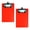 Red, variant on 2 Pcs Document Clipboard with Hook Small Clipboards Plastic Clipboard Writing Board