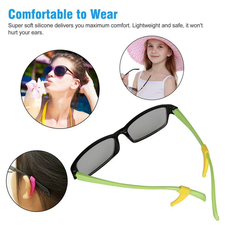 Comfortable Soft Silicone Anti Slip Ear Hooks for Glasses Eyeglass  sunglasses
