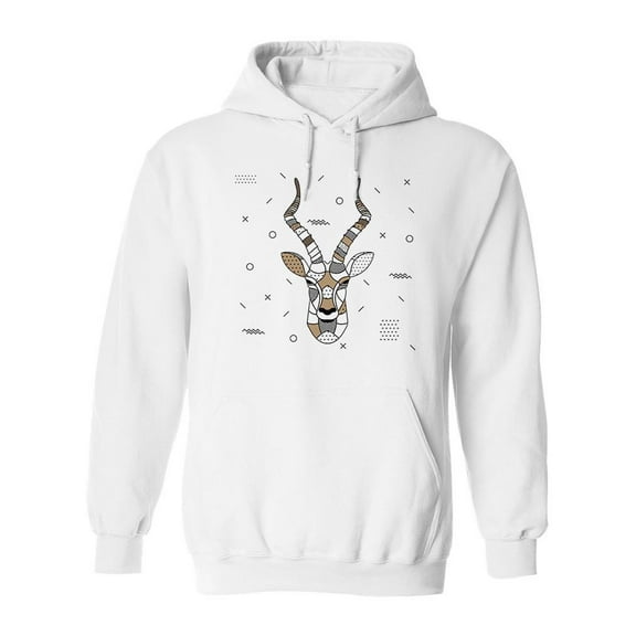 Pointillism Deer Hoodie Men -Image by Shutterstock, Male Medium
