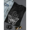 thumbnail image 3 of Butterfly With Moon And Arrows T-Shirt Women -Image by Shutterstock, Female Large, 3 of 4