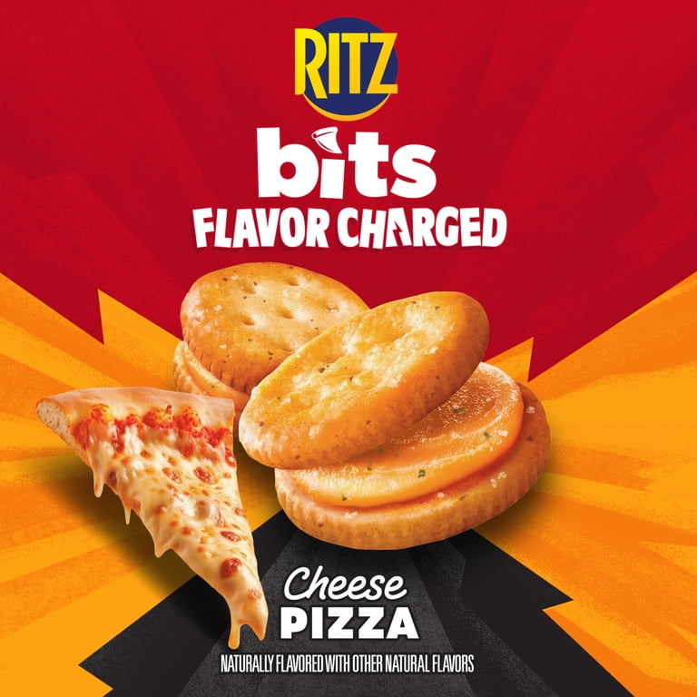 リッツパリ RITZ Bits Flavor Charged Cheese Pizza Sandwich Crackers, Lunch