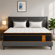 QUXPEA 12 inch Queen Mattress in a Box, Gel Memory Foam and Pocket Spring, Hybrid Medium Comfort, Pressure Relief & Motion Isolation