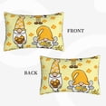 thumbnail image 2 of Zufioo Garden Honeybee Gnomes Print Double-sided Plush Pillow Cover,Decorative Pillow Protector without Pillow Core, Suitable for Sofa, Bedroom, Car-20"x30", 2 of 6