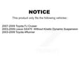 thumbnail image 2 of TOR Front Suspension Control Arm Assembly and Tie Rod End Kit for Car Toyota 4Runner FJ Cruiser Lexus GX470 - Left Right Side (Driver Passenger) KTR-102835, 2 of 2