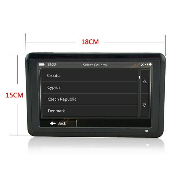 Navegación portátil del GPS del coche del automóvil del dispositivo de HD GPS de la pantalla táctil de 4GB TFT de la pulgada Ndcxsfigh Accesorios para autos y motos