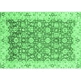thumbnail image 1 of Ahgly Company Indoor Rectangle Oriental Emerald Green Modern Area Rugs, 5' x 7', 1 of 4