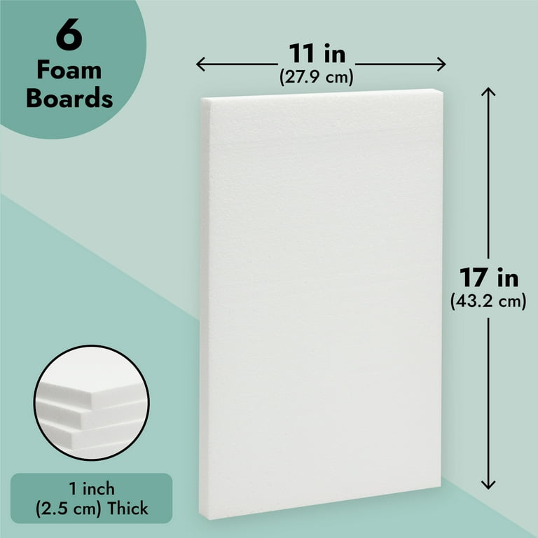 1/2 White Pre-Cut Foam Board - Multi Sizes & Packs