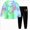 A34-Green, variant on Baby Boy Fall Clothes Winter Outfit Waffle Embroidery Long Sleeve Romper and Pants Sets 3-4 Years