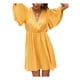 thumbnail image 4 of Sunloudy Vestido casual de manga corta para mujer, a la moda, estampado de puntos, cuello en V, cintura alta, vestido de gasa Sunloudy S M L XL, 4 of 8
