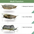 thumbnail image 2 of Lay Flat Hammock Tent Camping Hammock Tent with Mosquito Net Hanging Bed Camo, 2 of 6