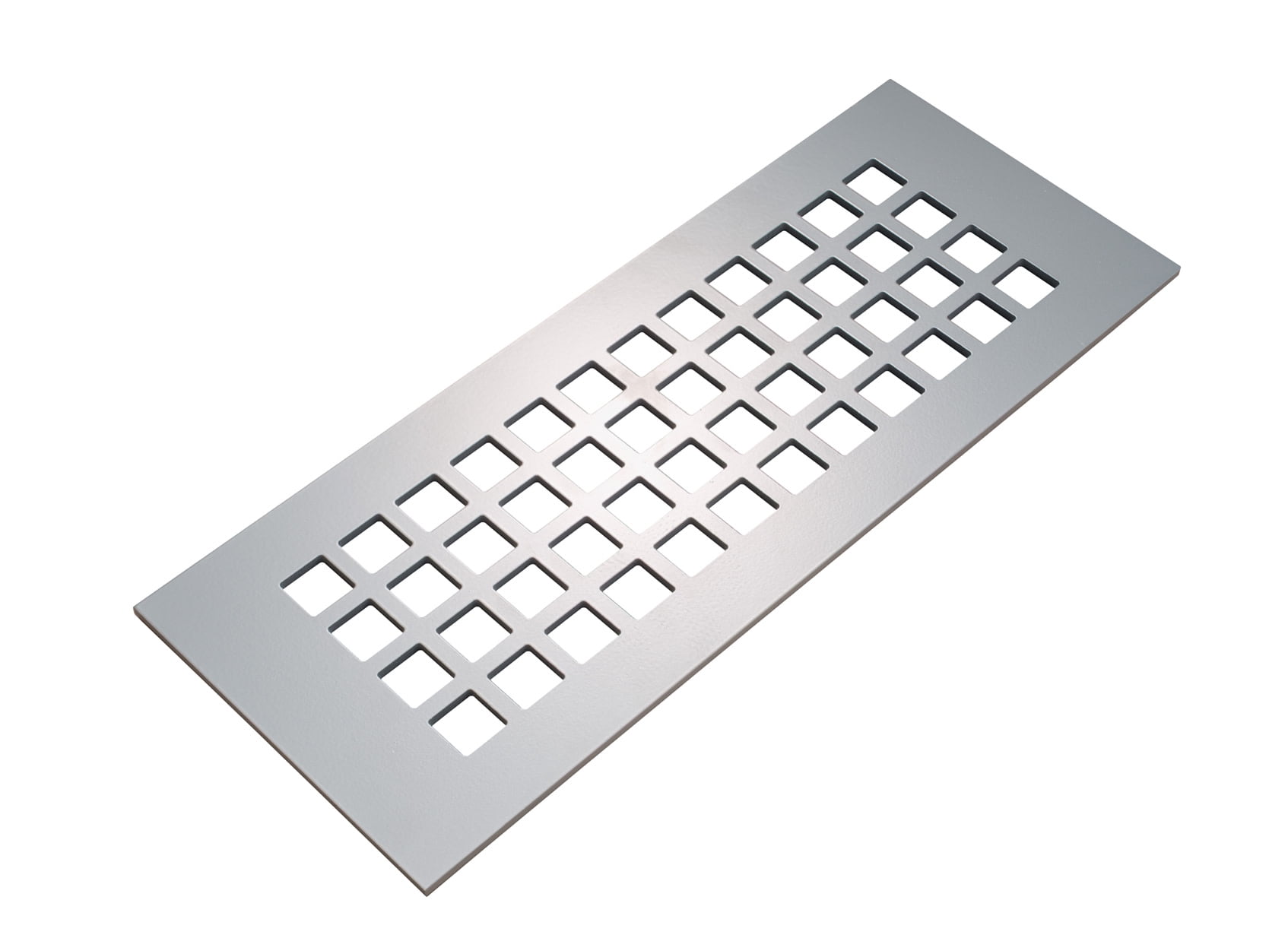 Reggio Registers G616-ABNH Grid 4" X 14" Aluminum Floor Grille - Black