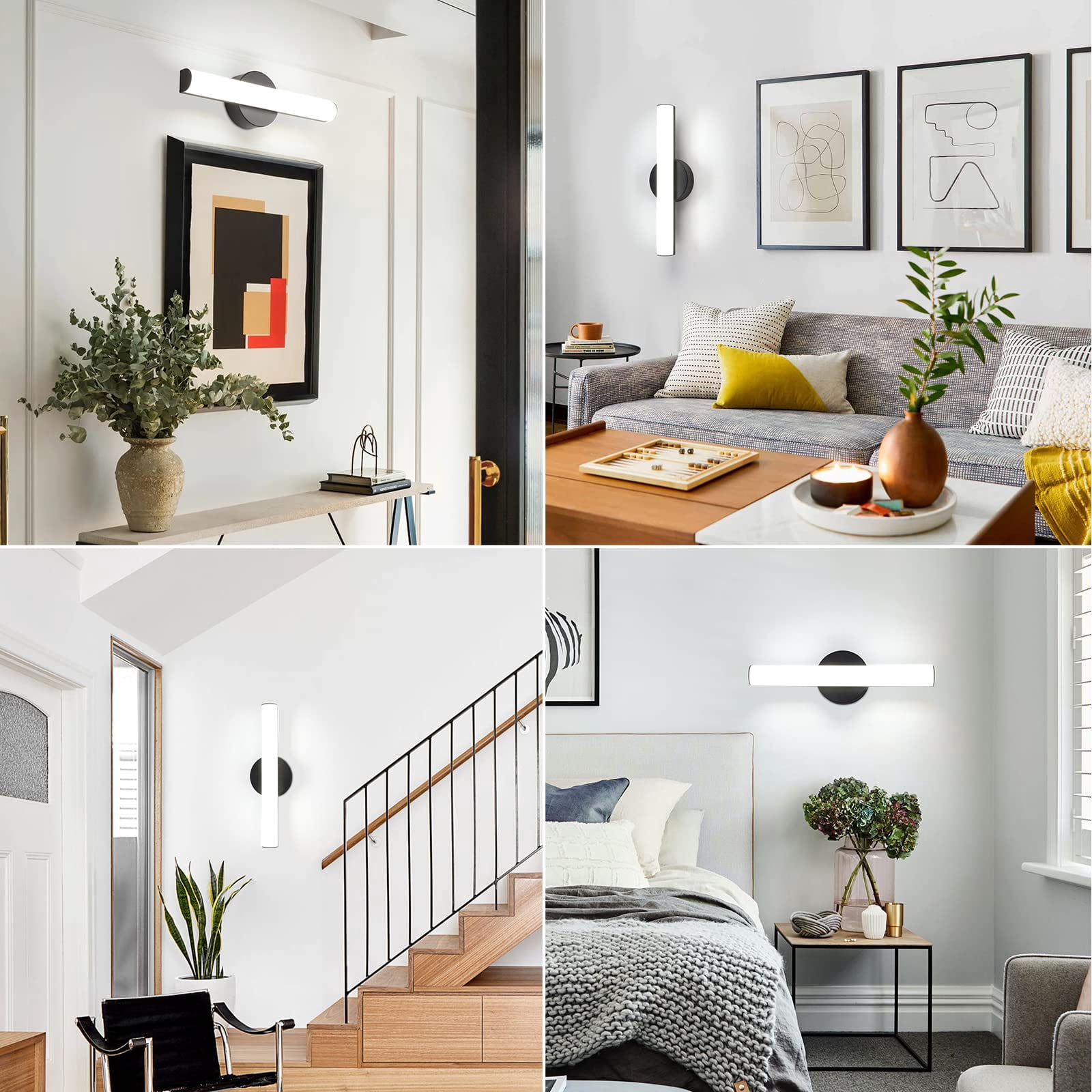 Modern Dimmable Led Vanity Light Bar Lighting Fixtures  15.9 Inch Bathroom Fixture 15w 1300lm Daylight White 5000k Wall Sconces