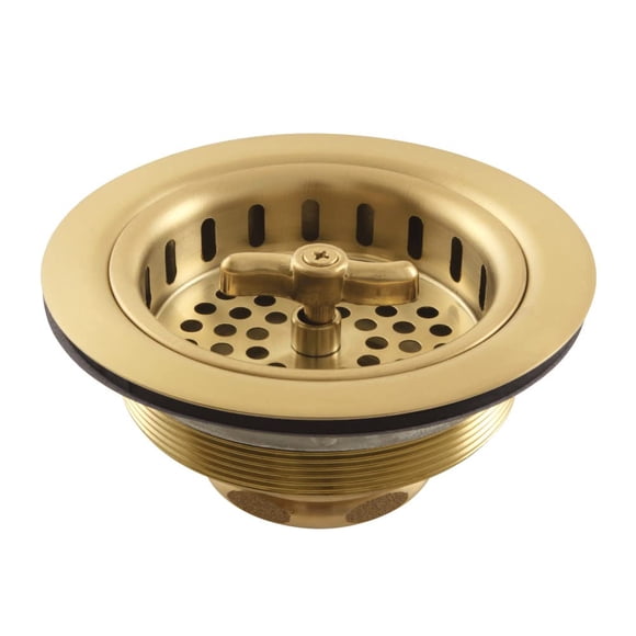 Gourmet Scape K212Bb Kingston Tacoma Spin And Seal - Colador Para Cesta De Fregadero (Latón Cepillado)