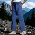 thumbnail image 6 of Inleife Womens High Waist Quick Dry Pants Summer Ladies Drawstring Elastic Waist Breathable Casual & Comfy Trousers, 6 of 6