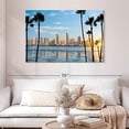 thumbnail image 2 of Elephant Stock Downtown San Diego Skyline Wall Art - Horizontal Canvas Wall Art - Living Room Wall Decor - City Canvas - Blue And Yellow Decor - 48" x 32", 2 of 8