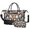 Cavalier King Charles Spaniel and Floral, variant on Irish Setter and Floral Beige Pattern 2 Piece Travel Bag Set, Camping Weekend Bag with Shoe Compartment, Detachable Shoulder Strap Gift Ideas for Work Picnic Beach Travel