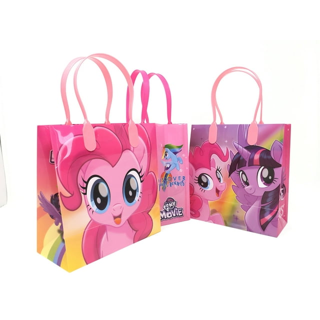 Bolsas de regalo para fiestas con el personaje de My Little Pony, 12 unidades, reutilizables