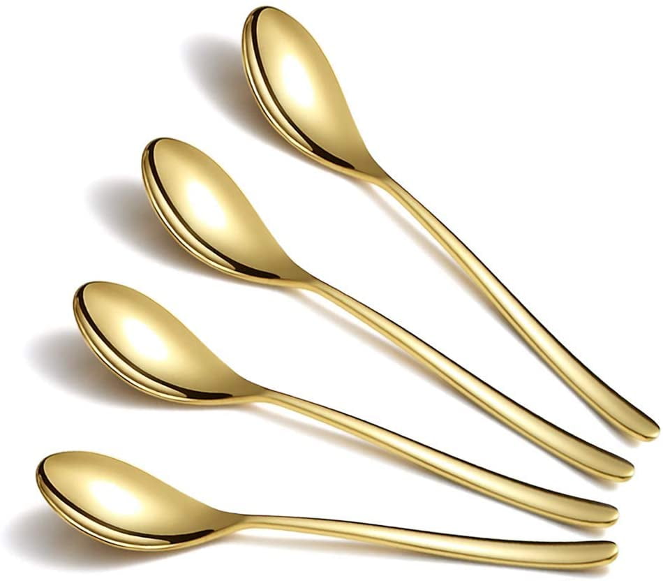 Gold Demitassee Spoon Set