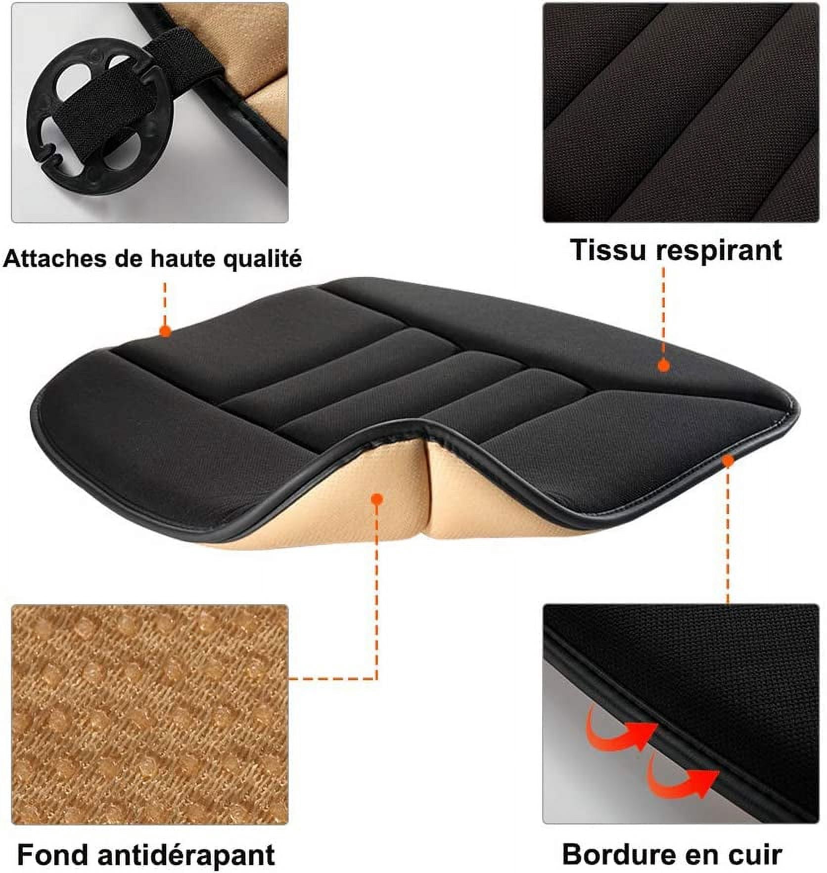 Coussin D'assise Ergonomique Mémoire De Forme - 45 X 40 X 9 Cm - Antidérapant, Respirant - Pour Bureau, Voiture, Maison - 8