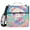 Lovely Panda and Rainbow, variant on 3 Ring Zipper Binder with Shoulder Strap Waterproof Trapper Keeper 1.5 Inch D-Ring 500 Sheets Capacity Soft Pink Purple Blue Marble