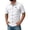 White, variant on Mens 4-Way Stretch Lightweight Outdoor Shirt Meshed Back-Vent Short Sleeve Button Down Shirts with Pockets,White M