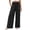 A1 Black, variant on SAHFX Womens Linen Wide Leg Pants Smock Waist Boho Pants with Pockets High Waist Trousers Dress Baggy Trousers Long Pant Pull-On Pants Straight Leg Pants Lounge Trousers Loose Pants Solid Color Slack