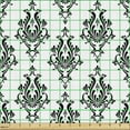 thumbnail image 2 of Ambesonne Vintage Fabric by the Yard Upholstery, Baroque Victorian Style, 1 Yard, Black White, 2 of 5