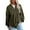 Green, variant on UYISJ Womens Sweatshirt Casual Waffle Knit Half Zip Pullover Loose Long Sleeve Tops Fall Outfit Clothes XXL