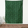thumbnail image 4 of Ambesonne Alien Fabric by the Yard Upholstery, Stars Extraterrestrial Faces, 2 Yards, Green Charcoal Grey, 4 of 5