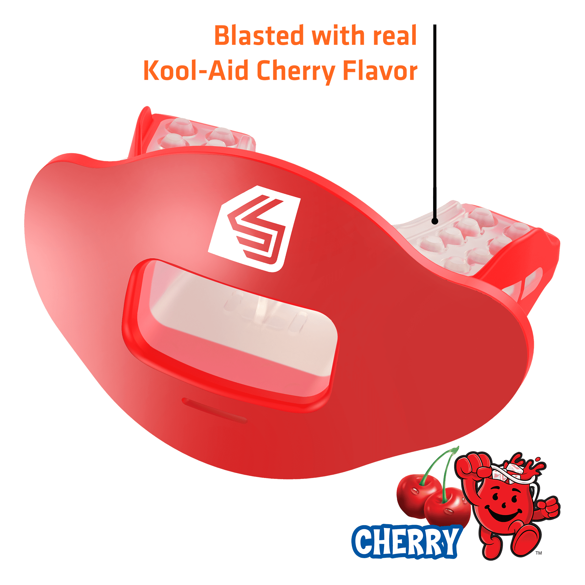 Shock Doctor, Max Air Flow Lip Guard, Youth, Kool-Aid Cherry