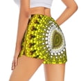thumbnail image 3 of Haiem Yellow Mandala Women's 2 in 1 Running Shorts - Lightweight Athletic Workout Gym Yoga Breathable Sports Shorts Liner with Phone Pockets-X-Large, 3 of 9