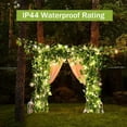 thumbnail image 5 of GEEKEO Solar Fairy Lights Curtain Outdoor, Artificial Ivy Green Leaf String Lights 5M/16.4FT 50 LEDs Fairy Lights Outdoor Solar Interior for Bedroom Wall Courtyard Balcony Wedding Festival Decoration, 5 of 9
