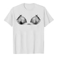 thumbnail image 4 of Wang6 Womens Plus Size Short Sleeve Tshirts Casual Seashell Printed Graphic Tees Summer Crew Neck Loose Fit Tops White XL, 4 of 4