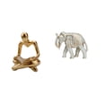 thumbnail image 1 of Estatua De Pensador Animal Abstracto Creativo, Escultura Artesanal Para Sala De Estar, Escritorio, Decoración, Figura De Elefante De Madera Tallada A Mano, Recuerdos Para Estantería De Año, 1 of 8