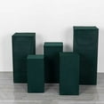 thumbnail image 6 of Balsa Circle 5 Hunter Green Rectangular Pedestal Fitted Spandex Display Stand Covers Set Party Events Decorations Supplies, 6 of 8