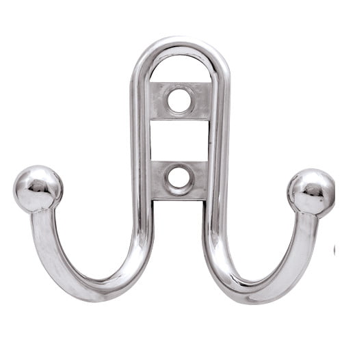 Franklin Brass B46115M-PC-C Double Prong Robe Hook with Ball End 5 Pack Polished Chrome