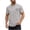 #0458-Gray, variant on Men's T-Shirt Cotton Small Chest Printed Crewneck Loose Casual Tee Spring Summer Comfy Mens Wear Oversized Fit Daily Leisure Shopping Outdoor Wear