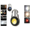 thumbnail image 2 of Portable USB Mini Keychain Rechargeable LED Lamp Multifunction Keyring Type-c Charging Strong Light Outdoor Portable Flashlight (1 PC), 2 of 6
