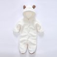 thumbnail image 5 of Hwmodou Girls Animal Theme Jumpsuits Fuzzy Baby Long Sleeve Cartoon Animal Style Thick Warm Climbing Romper Jumpsuit Clothes Fall Winter Baggy Onesies,18-24M, 5 of 9