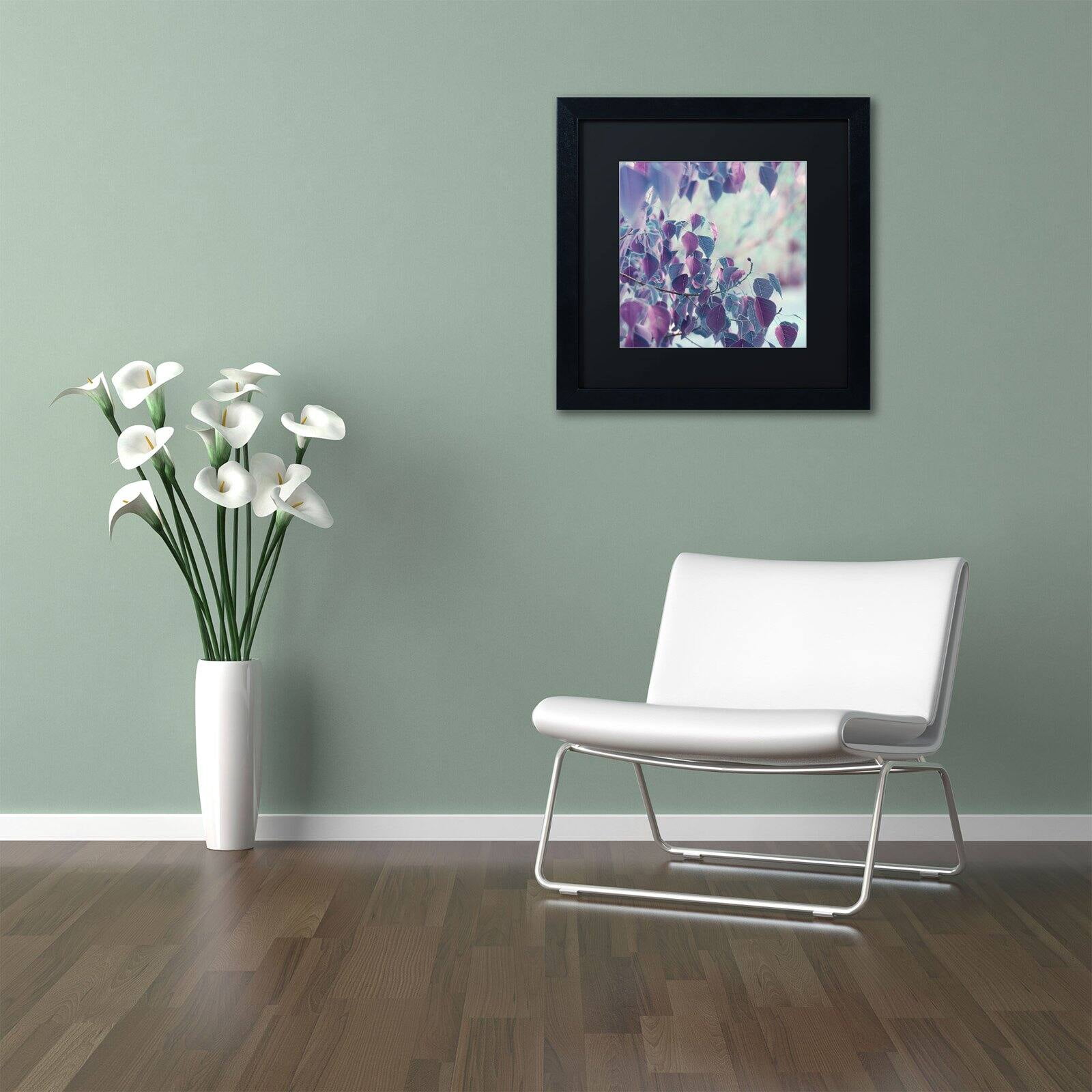 Trademark Fine Art "Summer Thoughts" Canvas Art by Beata Czyzowska Young Black Matte, Black Frame