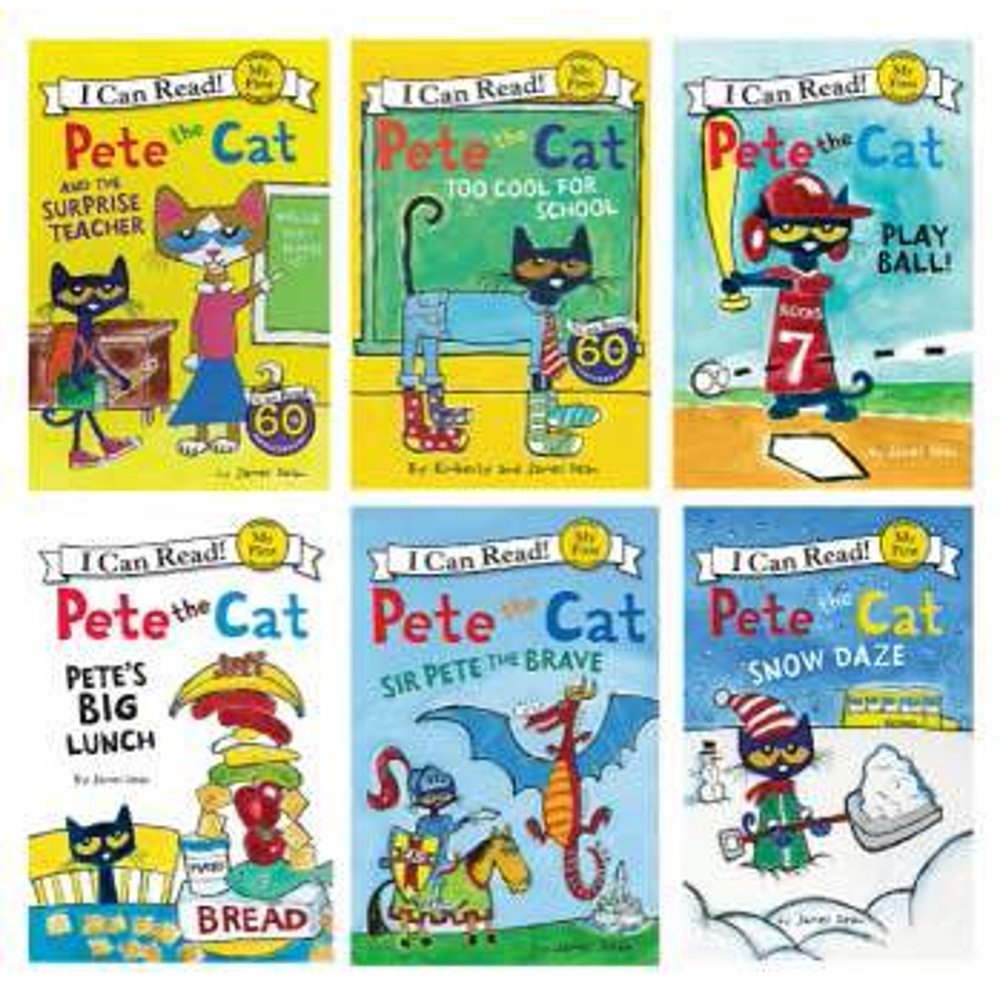 I Can Read Pete the Cat Beginning Reading Six Book Set