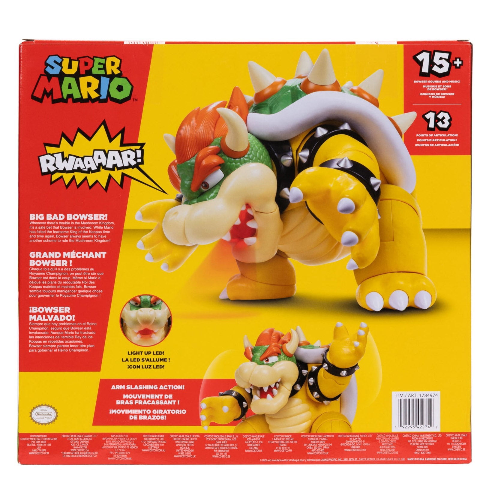 Super Mario Big Bad Bowser 12-Inch Figure