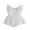 White, variant on Huowey Baby Girls Fly Sleeve Floral Embroider Ruffle Tulle Lace Romper Bodysuits Versatile Dailywear, 3-6 Months