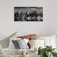 thumbnail image 2 of New York City Canvas Wall Art Modern Black and White Cityscape Poster Picture Prints Manhattan Skyline Night View Painting Artwork for Home Office Living Room Decoration, 2 of 12