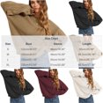 thumbnail image 3 of Edvintorg Womens Sweater Crew Neck Long Sleeve Casual Pullover Knit Sweaters Fall Winter Womens Fashion Wine M, 3 of 6