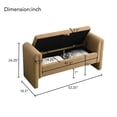 thumbnail image 4 of Furvclv Bedroom Bench, Modern Upholstered End Of Bed Bench Storage Ottoman With Armrest And Large Storage Space For Reading Room Living Room Entryway, 4 of 9
